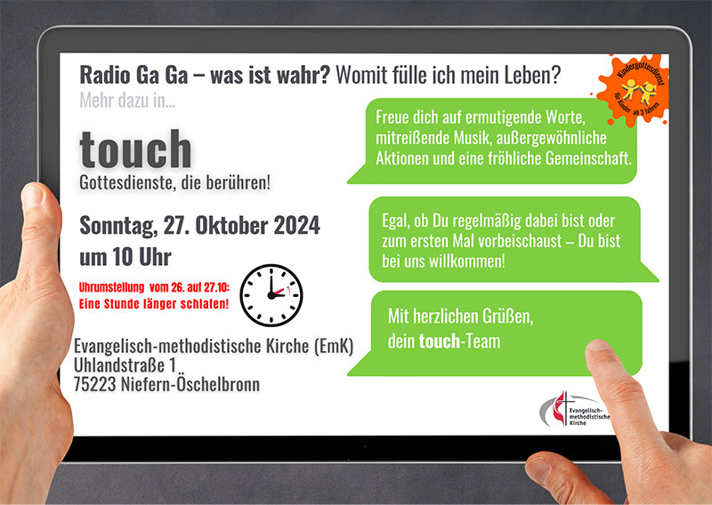 Touch-Gottesdienst "Radio Ga Ga - was ist wahr?" am 27.10.2024